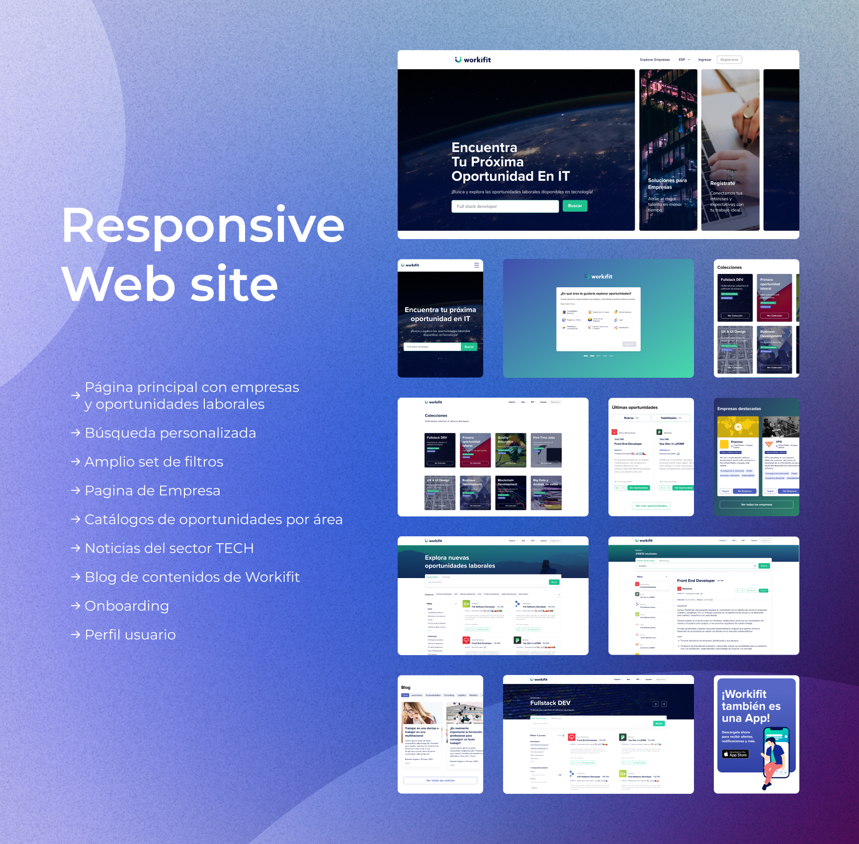 Workifit | Responsive web site